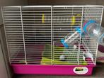 Hamsterkooi met toebehoren, Dieren en Toebehoren, Kooi, Minder dan 75 cm, Zo goed als nieuw, Hamster