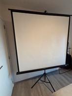 Projectiescherm (oprolbaar met voet), Ophalen, Handmatig, Zo goed als nieuw