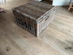 Rieten salontafel, Huis en Inrichting, Tafels | Salontafels, Ophalen, 100 tot 150 cm, 50 tot 75 cm, Vierkant