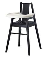 Ikea BLÅMES chaise haute + tablette, noir, Chaise de table, Utilisé, Enlèvement ou Envoi