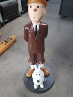 Kuifje en Bobby beeld NIEUW polystone 85 cm, Tintin, Enlèvement, Neuf