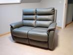 2-zit zetel in leder, Huis en Inrichting, Ophalen, Klassiek, Tweepersoons, 75 tot 100 cm