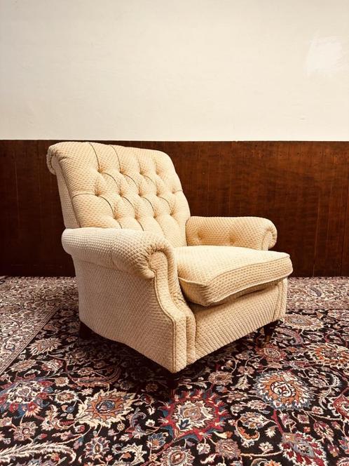 Klassiek Engelse Fauteuil, Antiek en Kunst, Antiek | Kantoor en Zakelijk, Ophalen of Verzenden