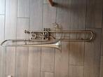 Vintage trombone J. Gras incl staander, Muziek en Instrumenten, Blaasinstrumenten | Trombones, Ophalen, Gebruikt