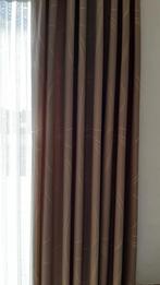 Mooi lot Gordijnen, Ophalen, Zo goed als nieuw, Bruin, 100 tot 150 cm