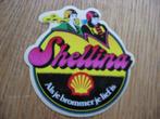 Sticker Shell Shellina Als je brommer je lief is 8 x 8,5 cm, Verzamelen, Ophalen of Verzenden, Nieuw, Motoren