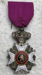 Medaille, Ridder in de Orde vn Leopold-1, Burger versie 2-TL, Ophalen of Verzenden, Landmacht, Lintje, Medaille of Wings