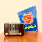 ART DECO BUIZENRADIO PHILIPS BX210U BAKELIET 1950 ZELDZAAM, Antiek en Kunst, Verzenden