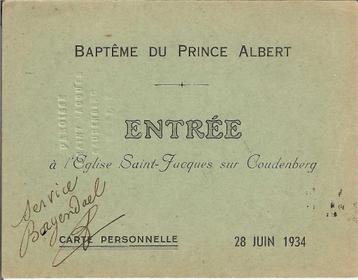 prentje doopfeest prince Albert beschikbaar voor biedingen