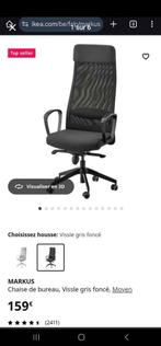 Chaise de Bureau Ikea Markus + bureau, Maison & Meubles, Enlèvement