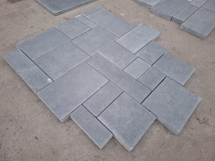 Blauwe steen tegels banden vrije lengtes-vaste breedte-5 cm, Tuin en Terras, Tegels en Klinkers, Nieuw, Overige typen, Natuursteen