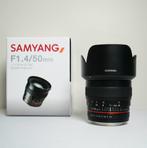 Samyang 50mm f1.4 Canon EF, Zo goed als nieuw, Standaardlens, Ophalen