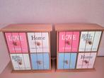 Als nieuw 2 heel kleine houten opbergkasten 15€ samen, Huis en Inrichting, Ophalen, Zo goed als nieuw