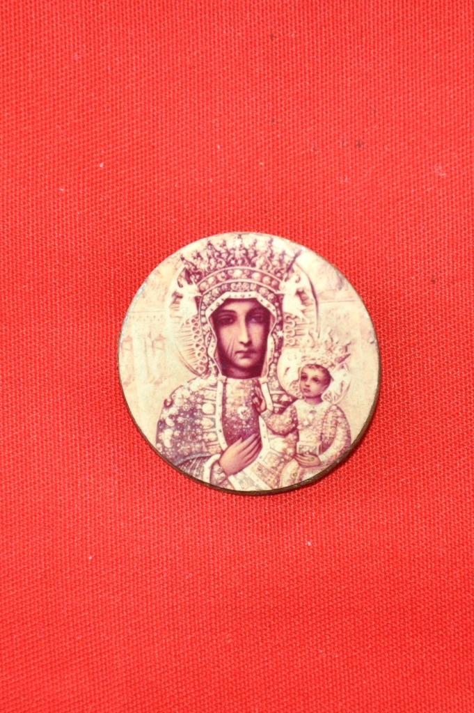 broche metal religieuse vierge a la couronne icone, Enlèvement ou Envoi