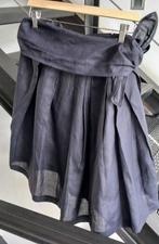 Dries Van Noten plooirok zomer donker blauw, Maat 38/40 (M), Blauw, Ophalen of Verzenden, Zo goed als nieuw