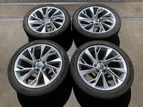 ORIGINELE AUDI A5 S5 A4 S-LINE VELGEN + BANDEN 245 40 R18, Auto diversen, Dakkoffers, Zo goed als nieuw, Ophalen of Verzenden