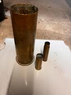 Koperen obus 23 cm plus 2 kogels 1 van 8,5 cm zn 1 van 11 cm, Verzamelen, Militaria | Tweede Wereldoorlog, Ophalen
