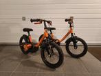 2 dezelfde kinderfietsen 14 inch, Ophalen, Zijwieltjes, B-Twin, Minder dan 16 inch