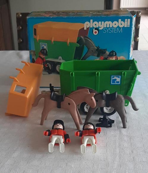 Vintage playmobil 3505 paardentrailer ( 1979 ), Kinderen en Baby's, Speelgoed | Playmobil, Ophalen of Verzenden
