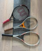 3 oude tennisrackets, Sport en Fitness, Ophalen of Verzenden, Gebruikt