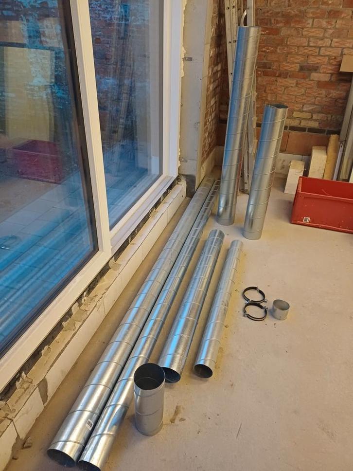 Ventilatiebuizen diameter 100, 125 en 160, Doe-het-zelf en Bouw, Buizen en Afvoer, Nieuw, Rechte buis, 2 tot 4 meter, Ophalen