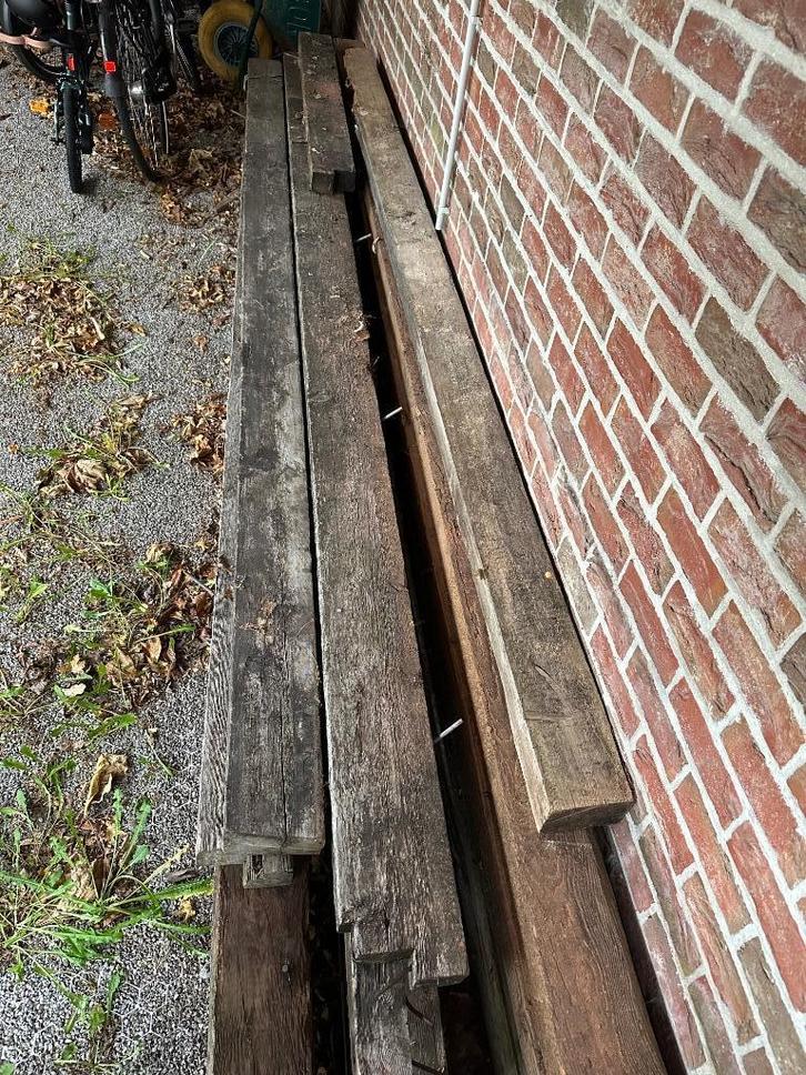 Houten balken, Doe-het-zelf en Bouw, Hout en Planken, Gebruikt, Balk, Overige houtsoorten, 300 cm of meer, 50 mm of meer, Ophalen