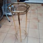 Koperkleurige plantenstandaard met glas, Ophalen, Glas