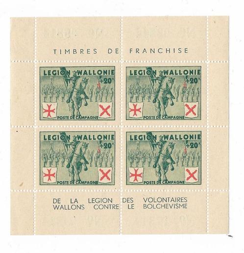 Originele Waals legioen Volledige set - Groen - 1942 zegels, Verzamelen, Militaria | Tweede Wereldoorlog, Verzenden
