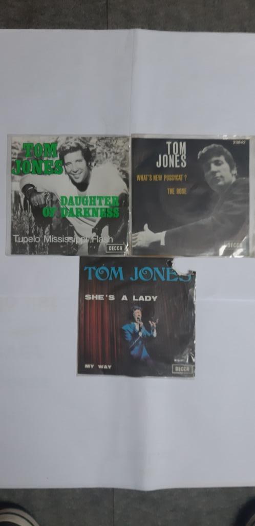 4 singles Tom Jones, Cd's en Dvd's, Vinyl Singles, Gebruikt, Single, Pop, 7 inch, Ophalen of Verzenden