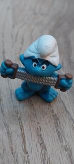 20228 Fitness smurf met rekker, Nieuw, Ophalen of Verzenden, Poppetje, Figuurtje of Knuffel, Potige Smurf