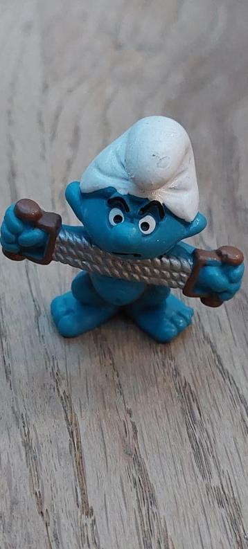 20228 Fitness smurf met rekker 