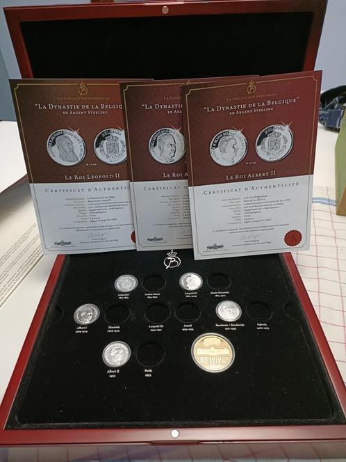 Coffret royauté belge argent 925, Timbres & Monnaies, Monnaies | Belgique, Série, Argent, Argent, Enlèvement ou Envoi