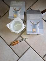 2 stuks Chocolade fondue met 4 vorkjes, Overige materialen, Overige typen, Nieuw, Ophalen of Verzenden