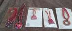 kettingen roze nieuw, Handtassen en Accessoires, Kettingen, Ophalen of Verzenden, Nieuw, Roze