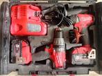 Milwaukee boormachine set + extra batterij, Ophalen of Verzenden, Gebruikt, Boormachine