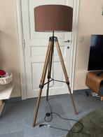 Vloerlamp, Huis en Inrichting, Lampen | Vloerlampen, Ophalen, Gebruikt, Hout, 100 tot 150 cm
