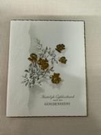 Vintage kaart Gouden feest + enveloppe (nieuw), Ophalen, 1960 tot 1980, Ongelopen, Feest(dag)