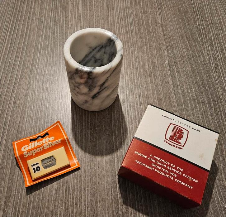 Marmer, Gilette, ...., Antiek en Kunst, Curiosa en Brocante, Ophalen of Verzenden