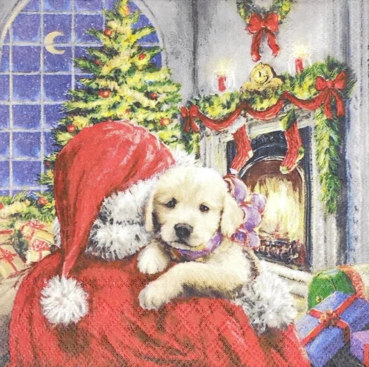 4 papieren servetten patroon 20 ideaal voor knutselen, Diversen, Kerst, Nieuw, Ophalen of Verzenden