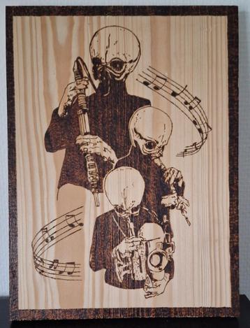 Pyrografie - Star Wars - Figrin D'An band beschikbaar voor biedingen