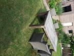 Tuintafel +stoelen, Ophalen, Gebruikt, Rechthoekig, Hout