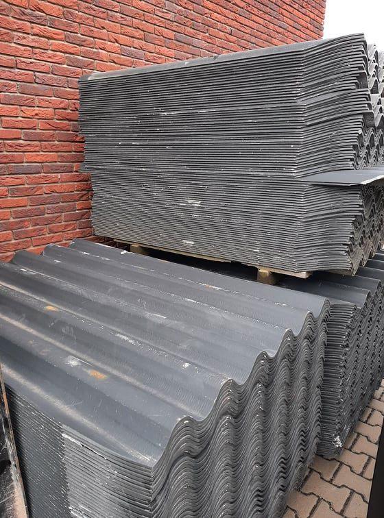 Nieuwe levering! Nieuwe vezelcement golfplaten asbestvrij, Bricolage & Construction, Tuiles & Revêtements de toit, Neuf, Gris