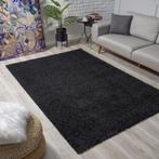Hoogpolig tapijt zwart (160x230 cm), 150 à 200 cm, Noir, Rectangulaire, Enlèvement