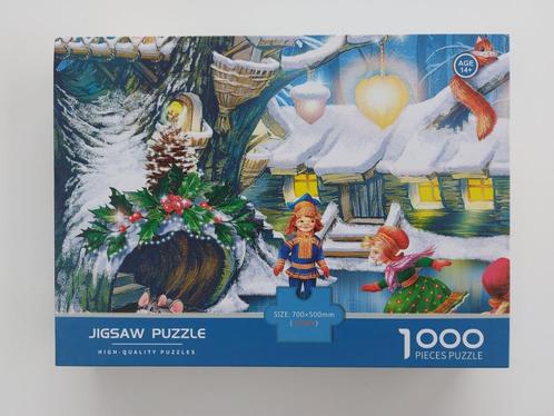 Kerstpuzzels allerlei merken 1000 stukjes, Hobby en Vrije tijd, Denksport en Puzzels, Gebruikt, Legpuzzel, 500 t/m 1500 stukjes