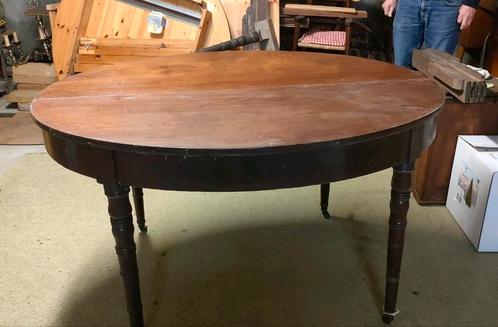Antieke Coulissen tafel van 106 x 130 cm tot 350 cm x 130 cm, Antiek en Kunst, Antiek | Meubels | Tafels, Ophalen