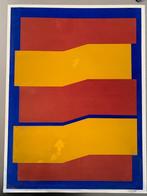 Amédée Cortier - zeefdruk - rood/geel/blauw, Ophalen of Verzenden