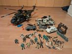 Groot lot Legerspeelgoed helikopter tanks soldaten, Ophalen, Zo goed als nieuw