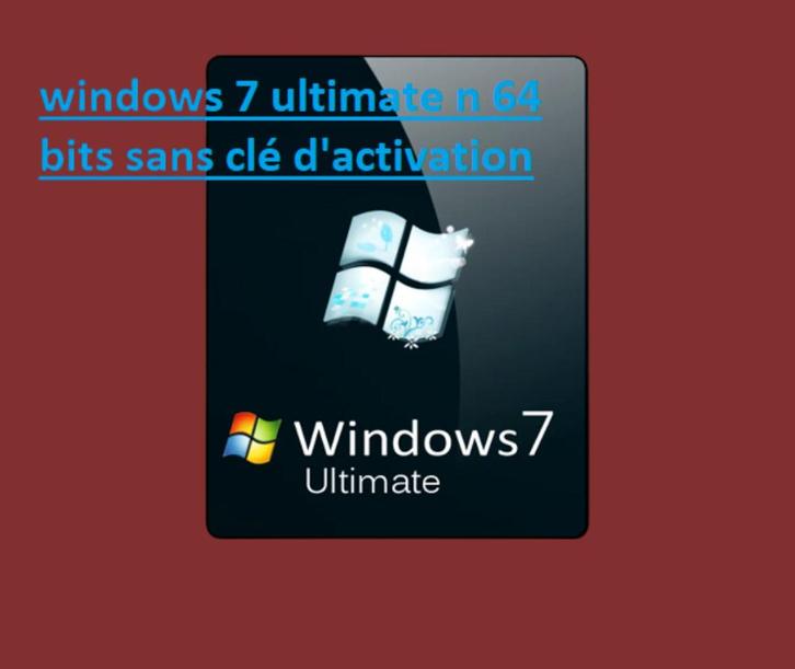 Clé USB d'installation depannage informatique, Informatique & Logiciels, Logiciel d'Édition, Windows, Enlèvement ou Envoi