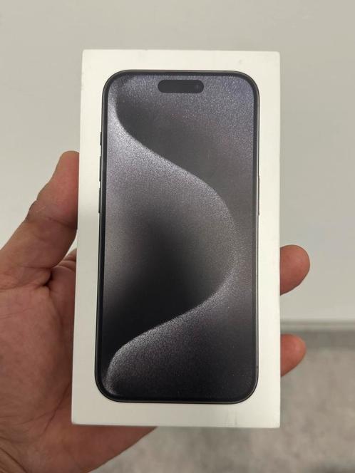 iPhone 15 Pro 128GB Black Titanium NEUF scellé!! Vd/éch., Télécoms, Téléphonie mobile | Apple iPhone, Neuf, 128 GB, Sans abonnement