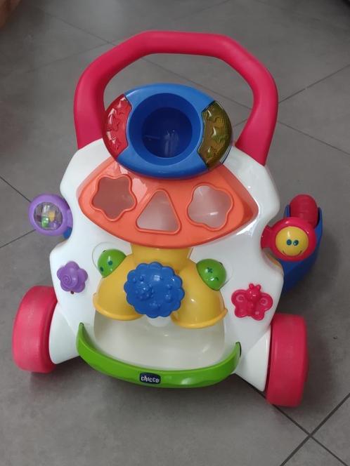 trotteur -pousseur, Kinderen en Baby's, Speelgoed | Babyspeelgoed, Gebruikt, Overige typen, Met geluid, Met wieltjes, Ophalen